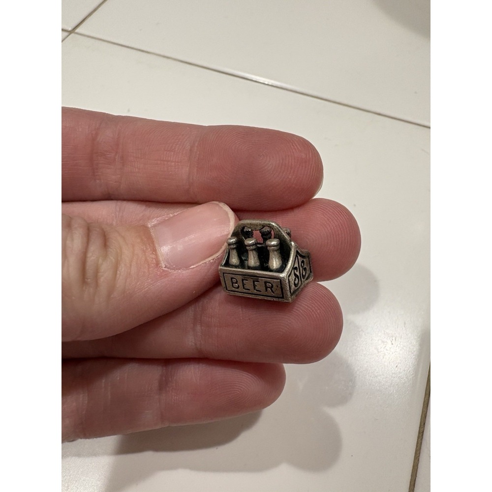 Vintage Beau‎ Sterling Silver Six Pack Beer Charm